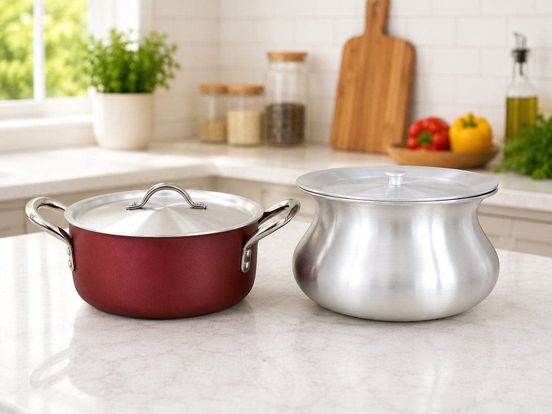 Combo: Non-Stick Casserole 5L + Biryani Pot 5L