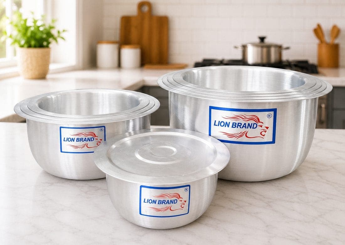 Heavy Set of 8 Belly Shine Sufuria (12/19) + 8 Lids