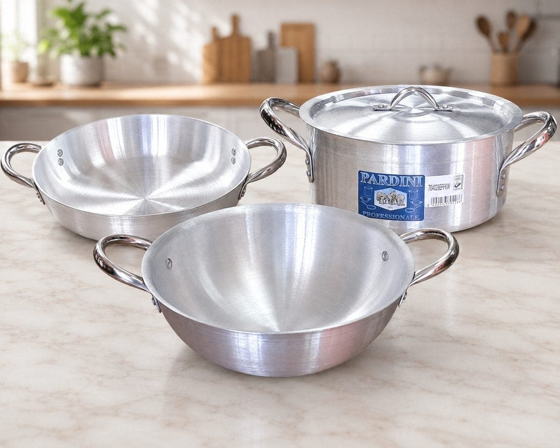 Combo: Medium Height Casserole 5.5L + Double-Handle Pan 22cm + Karai 24cm