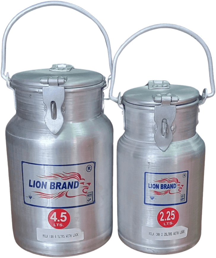 Lion Brand Milk Cans with Lock, Each: 2.5L, 4.5L, 9L